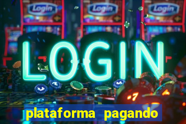 plataforma pagando bonus no cadastro