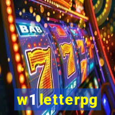 w1 letterpg