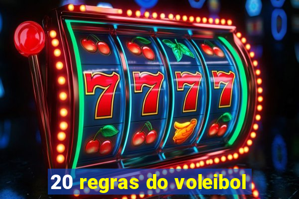 20 regras do voleibol